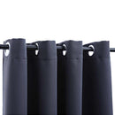 vidaXL 2 db antracitszürke sötétítőfüggöny fémgyűrűkkel 140 x 175 cm