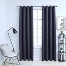 vidaXL 2 db antracitszürke sötétítőfüggöny fémgyűrűkkel 140 x 225 cm