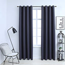 vidaXL 2 db antracitszürke sötétítőfüggöny fémgyűrűkkel 140 x 245 cm