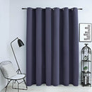 vidaXL antracitszürke sötétítőfüggöny fémkarikákkal 290 x 245 cm