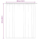 vidaXL antracitszürke sötétítőfüggöny kampókkal 290 x 245 cm