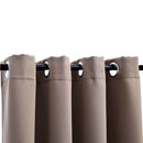vidaXL 2 db tópszínű sötétítőfüggöny fémgyűrűkkel 140 x 175 cm