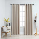 vidaXL 2 db bézs sötétítőfüggöny fémgyűrűkkel 140 x 225 cm