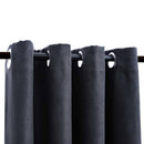 vidaXL 2 db antracitszürke sötétítőfüggöny fémgyűrűkkel 140 x 175 cm