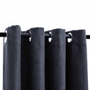 vidaXL 2 db antracitszürke sötétítőfüggöny fémgyűrűkkel 140 x 225 cm