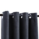 vidaXL 2 db antracitszürke sötétítőfüggöny fémgyűrűkkel 140 x 245 cm