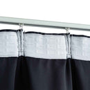 vidaXL 2 db antracitszürke sötétítőfüggöny kampókkal 140 x 225 cm