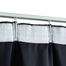 vidaXL 2 db antracitszürke sötétítőfüggöny kampókkal 140 x 245 cm