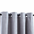 vidaXL 2 db szürke sötétítőfüggöny fémgyűrűkkel 140 x 175 cm