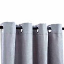 vidaXL 2 db szürke sötétítőfüggöny fémgyűrűkkel 140 x 245 cm