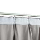 vidaXL 2 db szürke sötétítőfüggöny kampókkal 140 x 225 cm