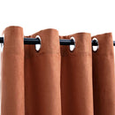 vidaXL 2 db rozsdavörös sötétítőfüggöny fémgyűrűkkel 140 x 175 cm