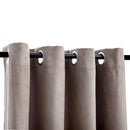 vidaXL 2 db tópszínű sötétítőfüggöny fémgyűrűkkel 140 x 225 cm