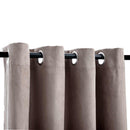 vidaXL 2 db tópszínű sötétítőfüggöny fémgyűrűkkel 140 x 245 cm