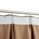 vidaXL 2 db tópszínű sötétítőfüggöny kampókkal 140 x 225 cm