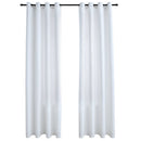 vidaXL 2 db törtfehér sötétítőfüggöny fémgyűrűkkel 140 x 225 cm