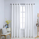 vidaXL 2 db törtfehér sötétítőfüggöny fémgyűrűkkel 140 x 245 cm