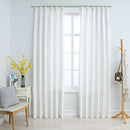 vidaXL 2 db törtfehér sötétítőfüggöny kampókkal 140 x 175 cm