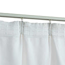 vidaXL 2 db törtfehér sötétítőfüggöny kampókkal 140 x 225 cm