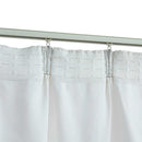 vidaXL 2 db törtfehér sötétítőfüggöny kampókkal 140 x 245 cm
