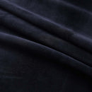 vidaXL 2 db fekete bársony sötétítőfüggöny gyűrűkkel 140 x 175 cm