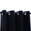 vidaXL 2 db fekete bársony sötétítőfüggöny gyűrűkkel 140 x 225 cm