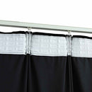 vidaXL 2 db fekete bársony sötétítőfüggöny kampókkal 140 x 175 cm