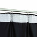 vidaXL 2 db fekete bársony sötétítőfüggöny kampókkal 140 x 225 cm