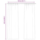 vidaXL 2 db fekete bársony sötétítőfüggöny kampókkal 140 x 225 cm