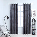 vidaXL 2 db antracit bársony sötétítőfüggöny gyűrűkkel 140 x 175 cm