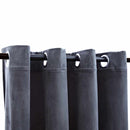 vidaXL 2 db antracit bársony sötétítőfüggöny gyűrűkkel 140 x 245 cm