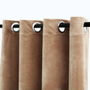 vidaXL 2 db bézs bársony sötétítőfüggöny gyűrűkkel 140 x 245 cm