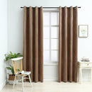 vidaXL 2 db bézs bársony sötétítőfüggöny gyűrűkkel 140 x 245 cm