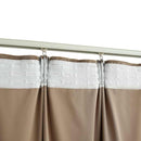 vidaXL 2 db bézs bársony sötétítőfüggöny kampókkal 140 x 175 cm