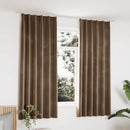 vidaXL 2 db bézs bársony sötétítőfüggöny kampókkal 140 x 175 cm