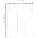 vidaXL 2 db bézs bársony sötétítőfüggöny kampókkal 140 x 225 cm