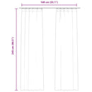 vidaXL 2 db bézs bársony sötétítőfüggöny kampókkal 140 x 245 cm