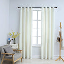 vidaXL 2 db krémszínű bársony sötétítőfüggöny gyűrűkkel 140 x 175 cm
