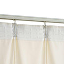 vidaXL 2 db krémszínű bársony sötétítőfüggöny kampókkal 140 x 175 cm