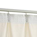 vidaXL 2 db krémszínű bársony sötétítőfüggöny kampókkal 140 x 225 cm