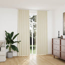 vidaXL 2 db krémszínű bársony sötétítőfüggöny kampókkal 140 x 245 cm