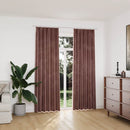 vidaXL 2 db antik rózsaszín sötétítőfüggöny kampókkal 140 x 225 cm