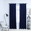 vidaXL 2 db sötétkék bársony sötétítőfüggöny gyűrűkkel 140 x 175 cm