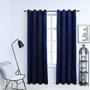 vidaXL 2 db sötétkék bársony sötétítőfüggöny gyűrűkkel 140 x 225 cm