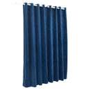 vidaXL sötétkék bársony sötétítőfüggöny fémkarikákkal 290 x 245 cm