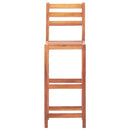 vidaXL 2 db tömör akácfa bárszék