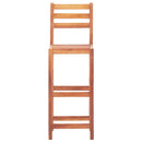 vidaXL 2 db tömör akácfa bárszék