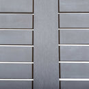 vidaXL szürke tömör akácfa kerti asztal 80 x 80 x 74 cm