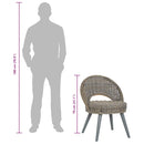 vidaXL szürke kubu rattan kanapészék