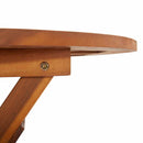 vidaXL tömör akácfa összecsukható kerti asztal 60 x 75 cm